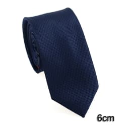 HUISHI 8CM 8 Styles Men's Solid Dark Blue Color Neck Tie 6cm Waterproof Jacquard Necktie Daily Wear Cravat Wedding Party For Men