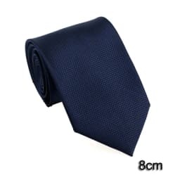 HUISHI 8CM 8 Styles Men's Solid Dark Blue Color Neck Tie 6cm Waterproof Jacquard Necktie Daily Wear Cravat Wedding Party For Men