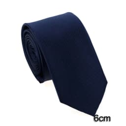 HUISHI 8CM 8 Styles Men's Solid Dark Blue Color Neck Tie 6cm Waterproof Jacquard Necktie Daily Wear Cravat Wedding Party For Men