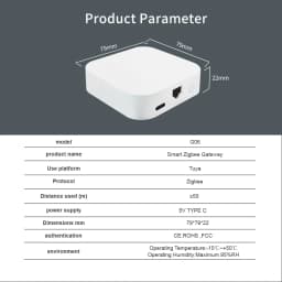 Lincukoo Tuya ZigBee Smart Hub Wired Gateway Bridge Support Smart Life APP Connect 64 Tuya ZigBee Devices.