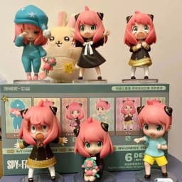 SPY×FAMILY Anya Forger Blind Box, Anime Figure Set, Cute Kawaii Collectible Toy, Desk Decor & Birthday Gift for Fans Girls Toy