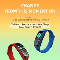 C1 Plus Smart Watch Fitness Tracker Bluetooth Heart Rate Blood Pressure Monitor Step Counting Sports Bracelet for Men Women 2026