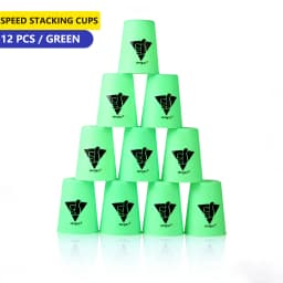 Speed Stacks | SENGSO Official Sport Stacking Set, 12 Cups Speed Stacking Cups | ABS Materials, Low Friction for Competition