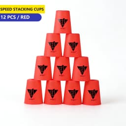 Speed Stacks | SENGSO Official Sport Stacking Set, 12 Cups Speed Stacking Cups | ABS Materials, Low Friction for Competition