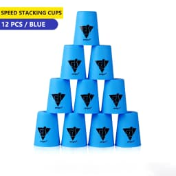 Speed Stacks | SENGSO Official Sport Stacking Set, 12 Cups Speed Stacking Cups | ABS Materials, Low Friction for Competition