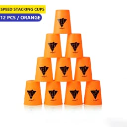 Speed Stacks | SENGSO Official Sport Stacking Set, 12 Cups Speed Stacking Cups | ABS Materials, Low Friction for Competition