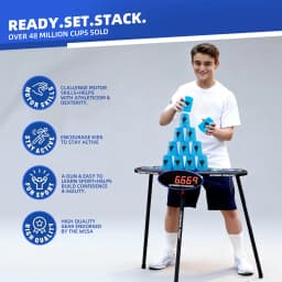 Speed Stacks | SENGSO Official Sport Stacking Set, 12 Cups Speed Stacking Cups | ABS Materials, Low Friction for Competition