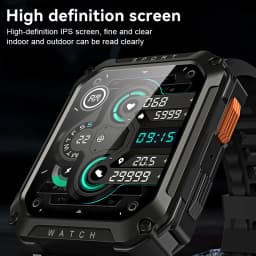 LIGE 2026 Outdoor Smart Watch Men 2.01" Screen lP68 Waterproof Watches Rugged Military Bluetooth Call Smartwatch For Android lOS