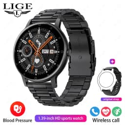 LIGE 2026 Outdoor Smart Watch Men 2.01" Screen lP68 Waterproof Watches Rugged Military Bluetooth Call Smartwatch For Android lOS
