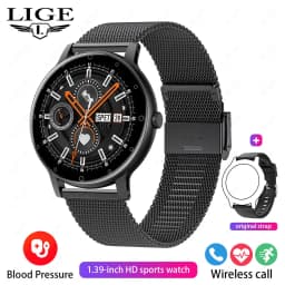 LIGE 2026 Outdoor Smart Watch Men 2.01" Screen lP68 Waterproof Watches Rugged Military Bluetooth Call Smartwatch For Android lOS