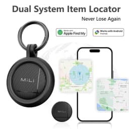 LiTag Duo Tracker Tag MiLi Smart Tag Item Finders Compatible with IOS Find My or Google Find Hub App Key Finder Item Locator