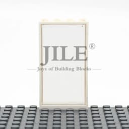 Moc French Windows Door Frame 1x4x6 60596 57895 DIY Building Blocks Bricks Bulk Set City Street View Compatible with Glass Toys