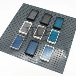 Moc French Windows Door Frame 1x4x6 60596 57895 DIY Building Blocks Bricks Bulk Set City Street View Compatible with Glass Toys