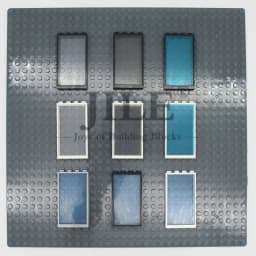 Moc French Windows Door Frame 1x4x6 60596 57895 DIY Building Blocks Bricks Bulk Set City Street View Compatible with Glass Toys