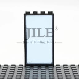 Moc French Windows Door Frame 1x4x6 60596 57895 DIY Building Blocks Bricks Bulk Set City Street View Compatible with Glass Toys