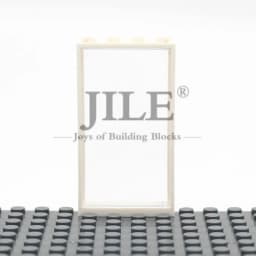 Moc French Windows Door Frame 1x4x6 60596 57895 DIY Building Blocks Bricks Bulk Set City Street View Compatible with Glass Toys