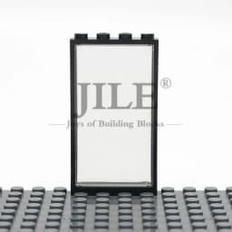 Moc French Windows Door Frame 1x4x6 60596 57895 DIY Building Blocks Bricks Bulk Set City Street View Compatible with Glass Toys