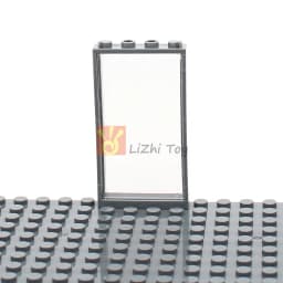Moc French Windows Door Frame 1x4x6 60596 57895 DIY Building Blocks Bricks Bulk Set City Street View Compatible with Glass Toys