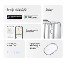 Xiaomi Tag Anti Lost Device Bluetooth 5.4 Tracker IP67 Rating Waterproof For Google Find Hub Or For Apple Find My
