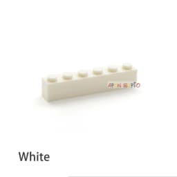 40pcs DIY Building Blocks Thick Figures Bricks 1x6 Dots Educational Creative Size Compatible With 3009 Plastic Toys for Children