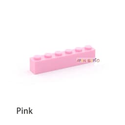 40pcs DIY Building Blocks Thick Figures Bricks 1x6 Dots Educational Creative Size Compatible With 3009 Plastic Toys for Children
