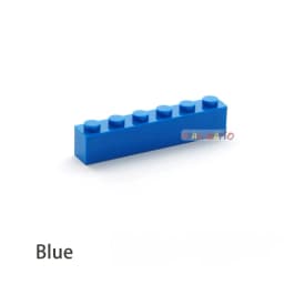 40pcs DIY Building Blocks Thick Figures Bricks 1x6 Dots Educational Creative Size Compatible With 3009 Plastic Toys for Children