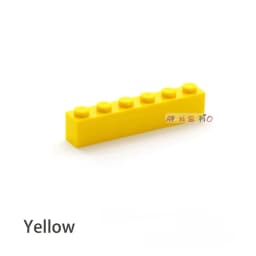 40pcs DIY Building Blocks Thick Figures Bricks 1x6 Dots Educational Creative Size Compatible With 3009 Plastic Toys for Children