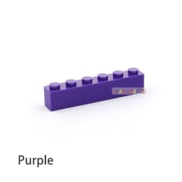 40pcs DIY Building Blocks Thick Figures Bricks 1x6 Dots Educational Creative Size Compatible With 3009 Plastic Toys for Children