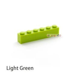 40pcs DIY Building Blocks Thick Figures Bricks 1x6 Dots Educational Creative Size Compatible With 3009 Plastic Toys for Children