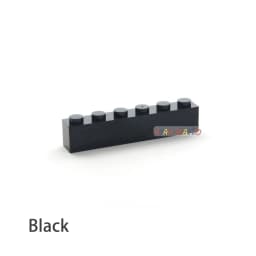 40pcs DIY Building Blocks Thick Figures Bricks 1x6 Dots Educational Creative Size Compatible With 3009 Plastic Toys for Children