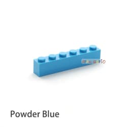 40pcs DIY Building Blocks Thick Figures Bricks 1x6 Dots Educational Creative Size Compatible With 3009 Plastic Toys for Children