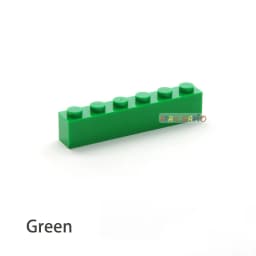 40pcs DIY Building Blocks Thick Figures Bricks 1x6 Dots Educational Creative Size Compatible With 3009 Plastic Toys for Children