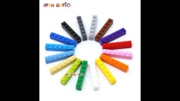 40pcs DIY Building Blocks Thick Figures Bricks 1x6 Dots Educational Creative Size Compatible With 3009 Plastic Toys for Children
