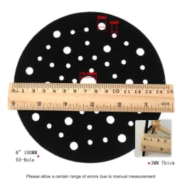 2PCS 6 Inch Hook and Loop Pad Saver Interface Pad Surface Protection Disc 150mm Protector for Sanding Pad Random Orbital Sander