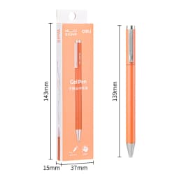 Deli Metal Gel Pen Rollerball Caneta ручка Ballpoint 0.5MM Signing Pens for Office Students Business Stationary Supplies