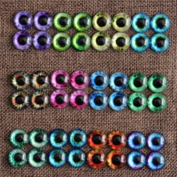From 6mm to 30mm Random Mixed Round Dragon Eyes In Pairs Pattern Glass Flatback Photo Cabochons Base DIY Msking Accessories