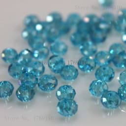 Isywaka Dark Red Colors 4*6mm 50pcs Rondelle Austria Faceted Crystal Glass Beads Loose Spacer Round Beads for Jewelry Making