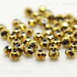 Isywaka Dark Red Colors 4*6mm 50pcs Rondelle Austria Faceted Crystal Glass Beads Loose Spacer Round Beads for Jewelry Making