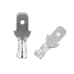 100Pcs/lot 2.8/4.8/6.3mm Female and Male Crimp Terminal Connector Silver Car Speaker Electric Wire Connectors Set