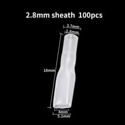 100Pcs/lot 2.8/4.8/6.3mm Female and Male Crimp Terminal Connector Silver Car Speaker Electric Wire Connectors Set