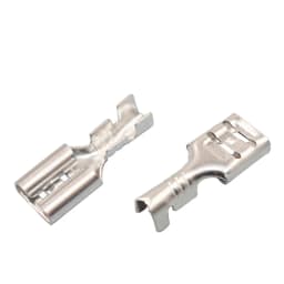 100Pcs/lot 2.8/4.8/6.3mm Female and Male Crimp Terminal Connector Silver Car Speaker Electric Wire Connectors Set