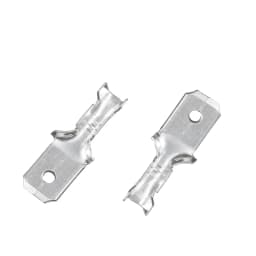 100Pcs/lot 2.8/4.8/6.3mm Female and Male Crimp Terminal Connector Silver Car Speaker Electric Wire Connectors Set