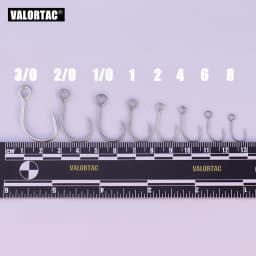 2/0 1/0 1 2 3 4 Big Eye Single Hook Inline FishHooks 12pcs/pack For Live Bait And Hardbait Single Fishing Hooks