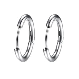 1 Pair Women/Man Stainless Steel Small Hoops Earring Piercing Ear Cartilage Tragus Simple Thin Circle Anti-allergic Ear Buckle
