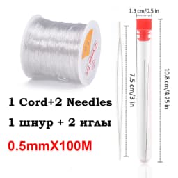 50M-100M Plastic Crystal DIY Beading Stretch Cords Elastic Line Jewelry Making Supply Wire String Jeweleri Thread String Thread