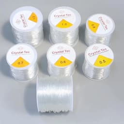 50M-100M Plastic Crystal DIY Beading Stretch Cords Elastic Line Jewelry Making Supply Wire String Jeweleri Thread String Thread