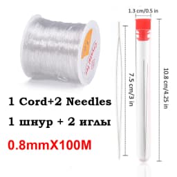 50M-100M Plastic Crystal DIY Beading Stretch Cords Elastic Line Jewelry Making Supply Wire String Jeweleri Thread String Thread