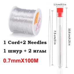 50M-100M Plastic Crystal DIY Beading Stretch Cords Elastic Line Jewelry Making Supply Wire String Jeweleri Thread String Thread