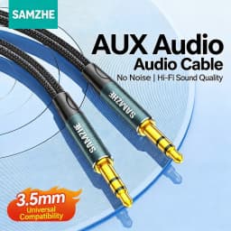 SAMZHE Jack Aux Cable 3.5mm Audio Cord Aux Jack 3.5 Male to Male Cable Jack 3.5 Audio Cord for Phone Car Headphones Speaker MP3