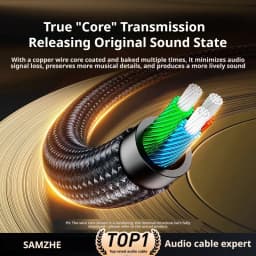 SAMZHE Jack Aux Cable 3.5mm Audio Cord Aux Jack 3.5 Male to Male Cable Jack 3.5 Audio Cord for Phone Car Headphones Speaker MP3